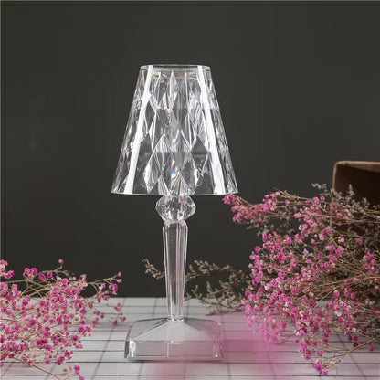 Crystal Diamond LED Table Lamp – Luxury Decorative Night Light