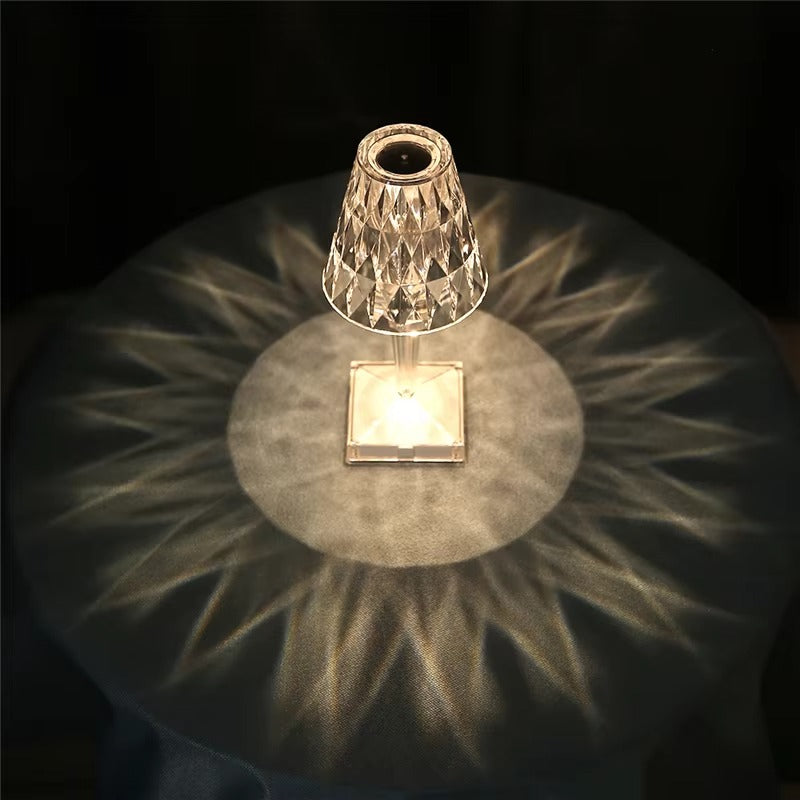 Crystal Diamond LED Table Lamp – Luxury Decorative Night Light