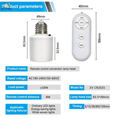 Wireless Remote Control Lamp Holder